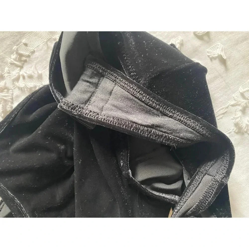 Madewell Bodysuit Women’s Small Black Velvet - Picture 7 of 9